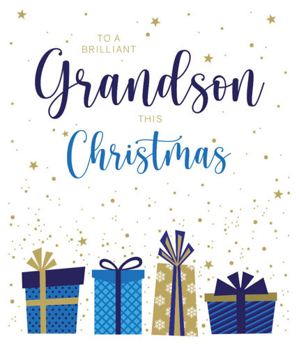Picture of BRILLIANT GRANDSON CHRISTMAS CARD